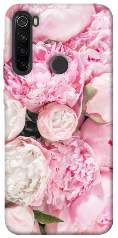 Чехол itsPrint Pink peonies для Xiaomi Redmi Note 8T, цветы, купить оптом с доставкой