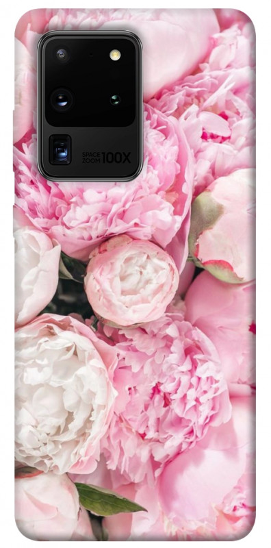 Чехол itsPrint Pink peonies для Samsung Galaxy S20 Ultra, цветы, купить оптом с доставкой