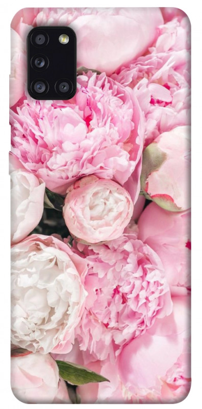 Чехол itsPrint Pink peonies для Samsung Galaxy A31, цветы, купить оптом с доставкой