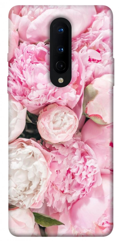 Чохол itsPrint Pink peonies для OnePlus 8, квіти, купити оптом з доставкою