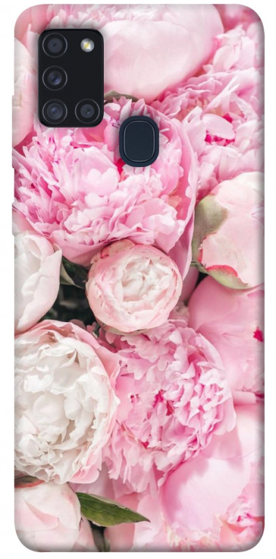 Чехол itsPrint Pink peonies для Samsung Galaxy A21s, цветы, купить оптом с доставкой