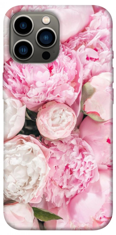 Чохол itsPrint Pink peonies для Apple iPhone 12 Pro Max (6.7"), квіти, купити оптом з доставкою
