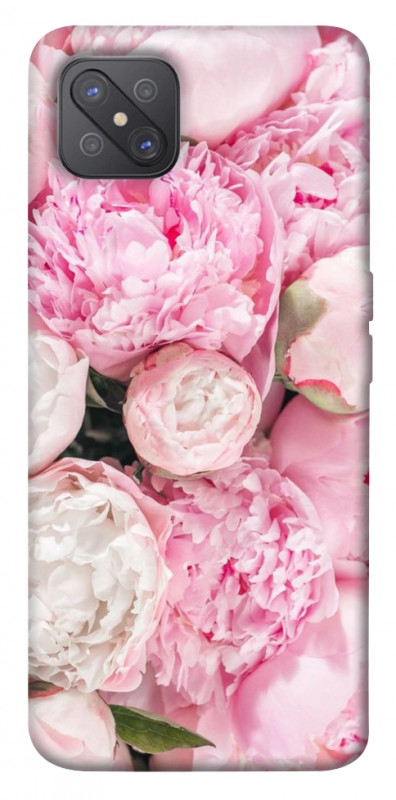 Чехол itsPrint Pink peonies для Oppo A92s, цветы, купить оптом с доставкой