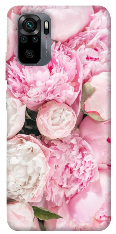 Чехол itsPrint Pink peonies для Xiaomi Redmi Note 10 / Note 10s, цветы, купить оптом с доставкой