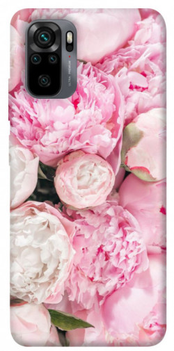 Чохол itsPrint Pink peonies для Xiaomi Redmi Note 10 / Note 10s