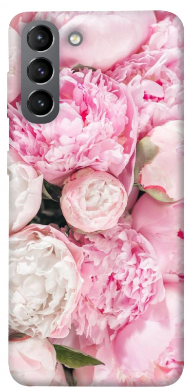 Чехол itsPrint Pink peonies для Samsung Galaxy S21, цветы, купить оптом с доставкой