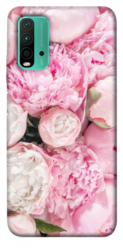 Чехол itsPrint Pink peonies для Xiaomi Redmi Note 9 4G / Redmi 9 Power / Redmi 9T, цветы, купить оптом с доставкой