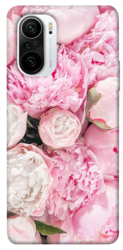 Чехол itsPrint Pink peonies для Xiaomi Redmi K40 / K40 Pro / K40 Pro+ / Poco F3, цветы, купить оптом с доставкой