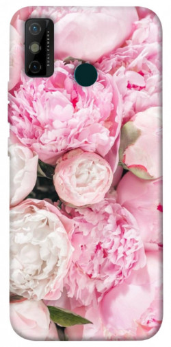 Чохол itsPrint Pink peonies для TECNO Spark 6 Go