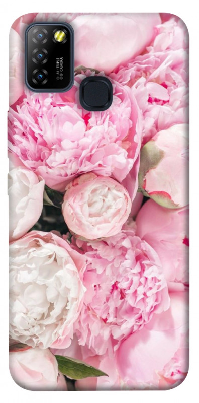 Чехол itsPrint Pink peonies для Infinix Hot 10 Lite, цветы, купить оптом с доставкой