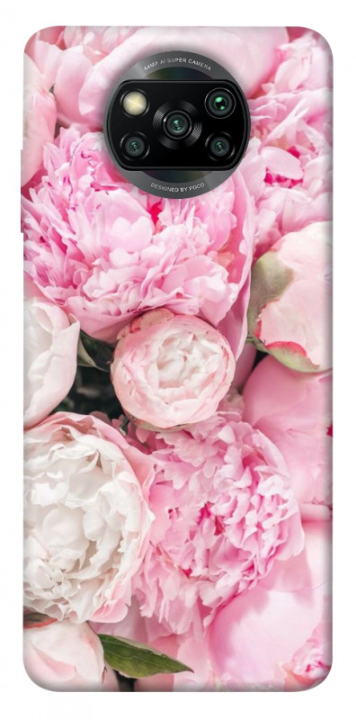 Чехол itsPrint Pink peonies для Xiaomi Poco X3 NFC / Poco X3 Pro, цветы, купить оптом с доставкой