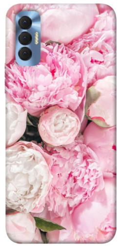 Чохол itsPrint Pink peonies для TECNO Spark 8P