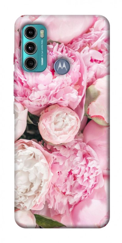 Чохол itsPrint Pink peonies для Motorola Moto G60, квіти, купити оптом з доставкою