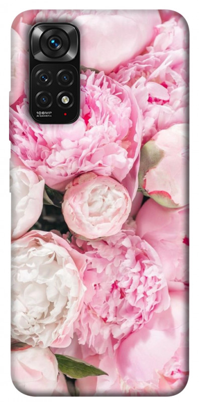 Чехол itsPrint Pink peonies для Xiaomi Redmi Note 11 (Global) / Note 11S, цветы, купить оптом с доставкой