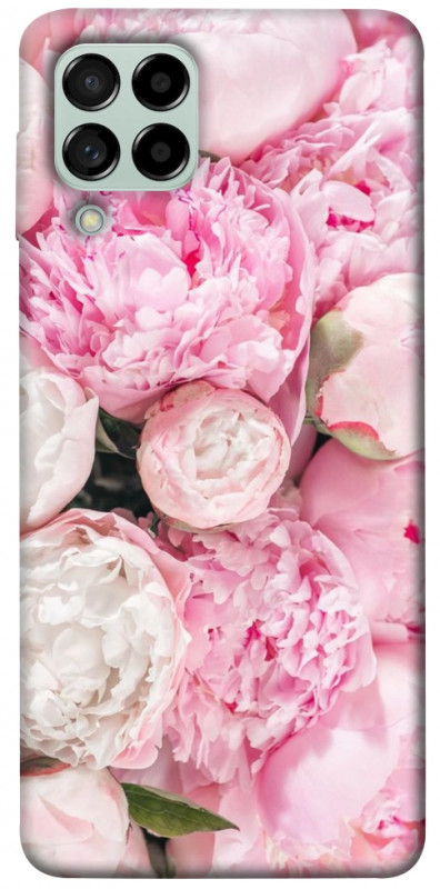 Чехол itsPrint Pink peonies для Samsung Galaxy M53 5G, цветы, купить оптом с доставкой