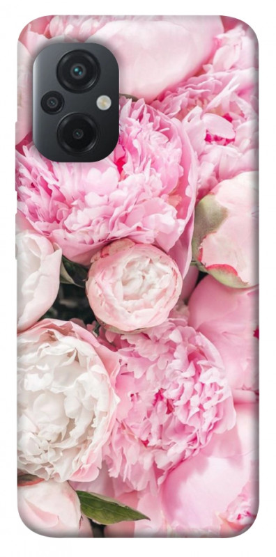 Чехол itsPrint Pink peonies для Xiaomi Poco M5, цветы, купить оптом с доставкой