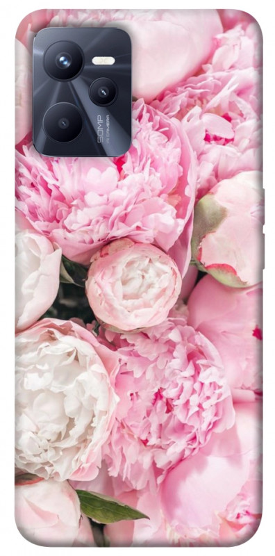 Чехол itsPrint Pink peonies для Realme C35, цветы, купить оптом с доставкой