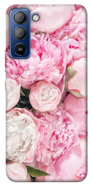 Чехол itsPrint Pink peonies для TECNO Pop 5 LTE, цветы, купить оптом с доставкой