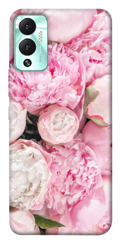 Чехол itsPrint Pink peonies для Infinix Hot 12 Play, цветы, купить оптом с доставкой