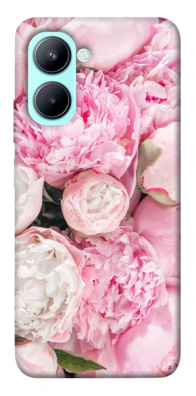 Чехол itsPrint Pink peonies для Realme C33, цветы, купить оптом с доставкой