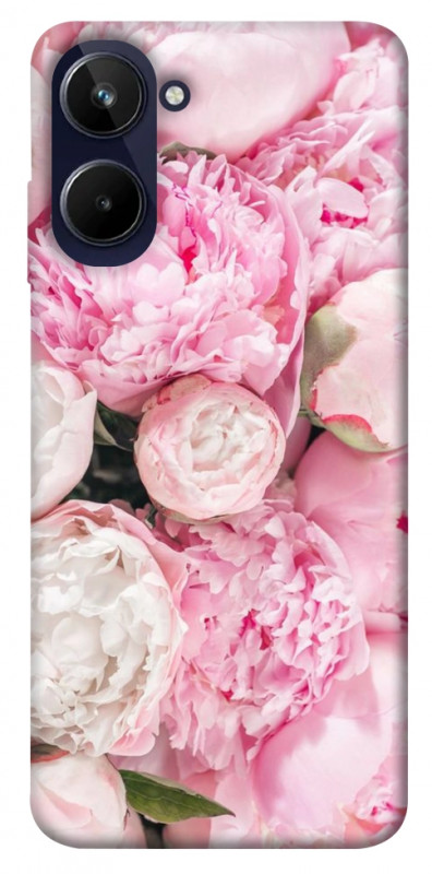 Чехол itsPrint Pink peonies для Realme 10 4G, цветы, купить оптом с доставкой
