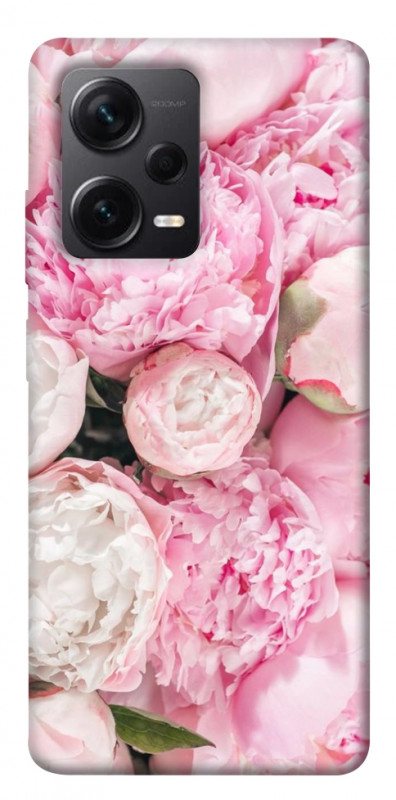 Чехол itsPrint Pink peonies для Xiaomi Redmi Note 12 Pro+ 5G, цветы, купить оптом с доставкой