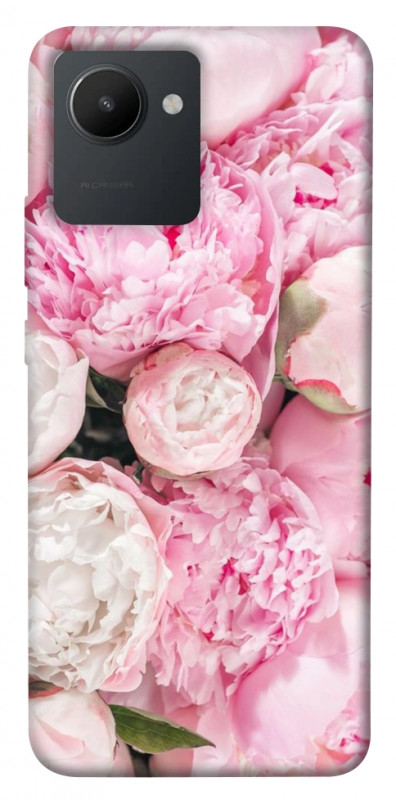 Чехол itsPrint Pink peonies для Realme C30s, цветы, купить оптом с доставкой