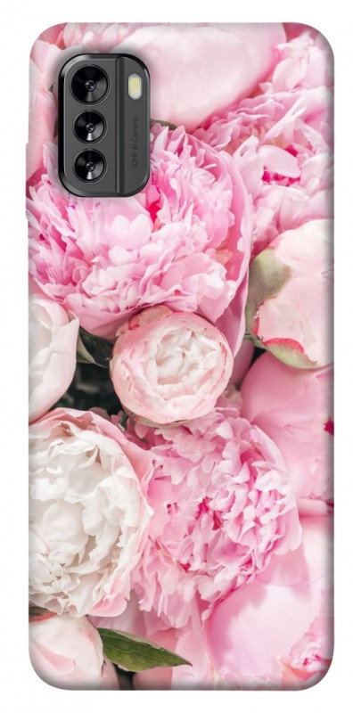 Чехол itsPrint Pink peonies для Nokia G60, цветы, купить оптом с доставкой