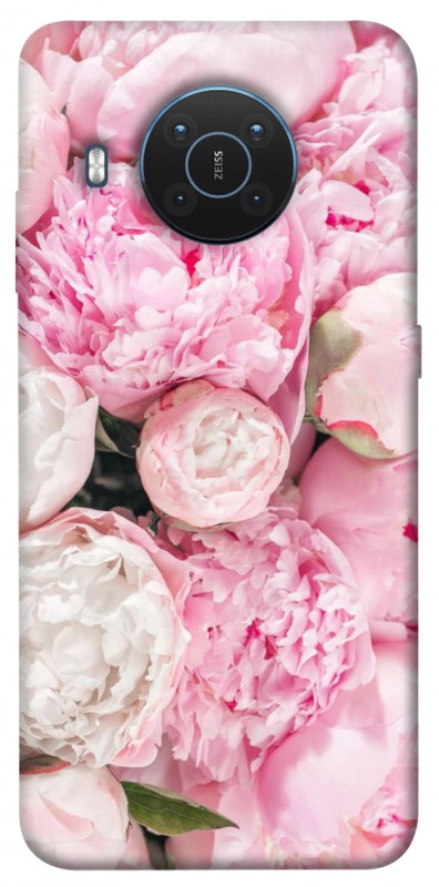 Чехол itsPrint Pink peonies для Nokia X10 / X20, цветы, купить оптом с доставкой