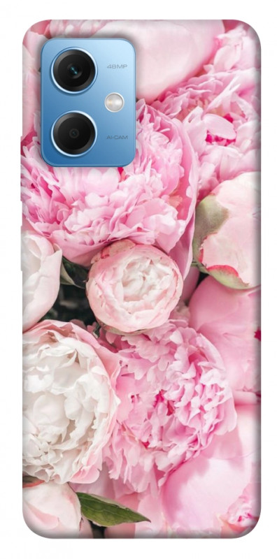 Чехол itsPrint Pink peonies для Xiaomi Redmi Note 12 5G, цветы, купить оптом с доставкой