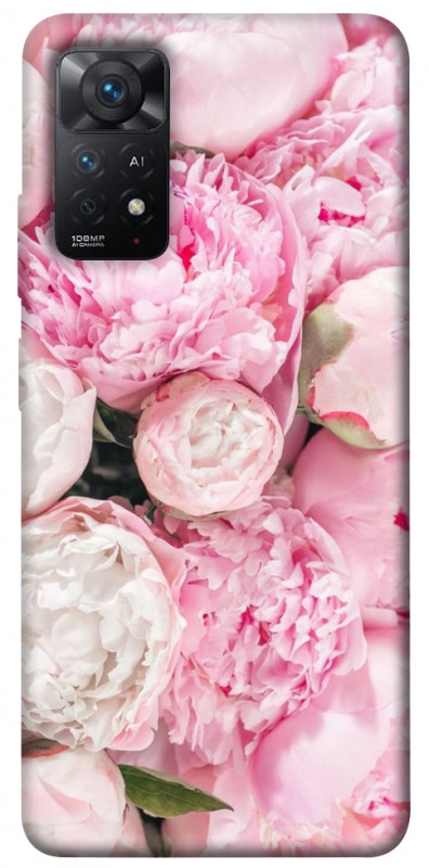 Чехол itsPrint Pink peonies для Xiaomi Redmi Note 11 Pro 4G/5G, цветы, купить оптом с доставкой