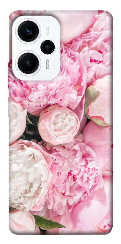 Чехол itsPrint Pink peonies для Xiaomi Poco F5 / Note 12 Turbo, цветы, купить оптом с доставкой