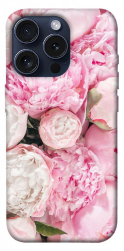 Чехол itsPrint Pink peonies для Apple iPhone 15 Pro (6.1")