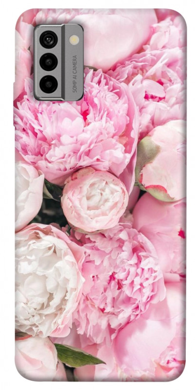 Чехол itsPrint Pink peonies для Nokia G22, цветы, купить оптом с доставкой