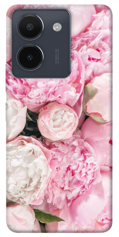 Чехол itsPrint Pink peonies для Vivo Y36, цветы, купить оптом с доставкой