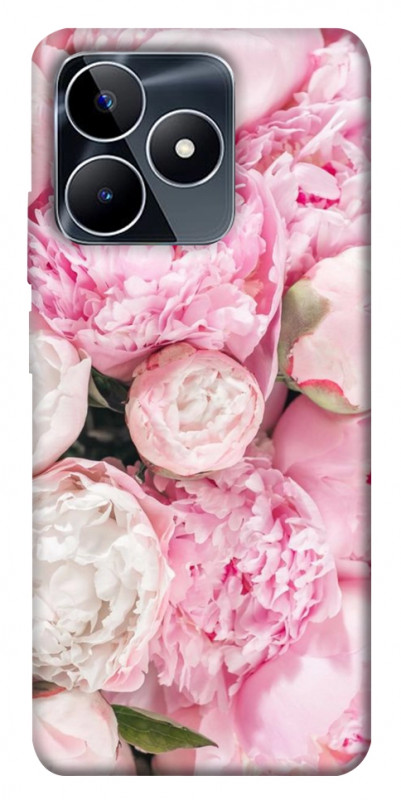 Чехол itsPrint Pink peonies для Realme C53, цветы, купить оптом с доставкой