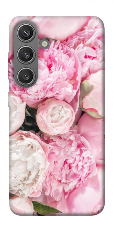 Чехол itsPrint Pink peonies для Samsung Galaxy S24, цветы, купить оптом с доставкой