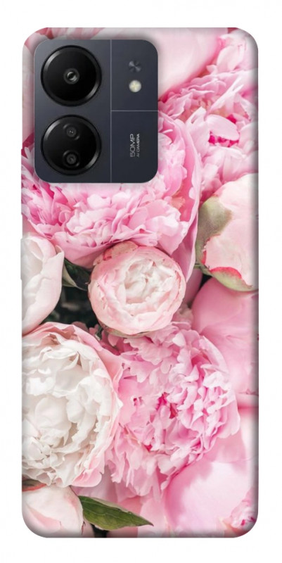 Чехол itsPrint Pink peonies для Xiaomi Redmi 13C, цветы, купить оптом с доставкой