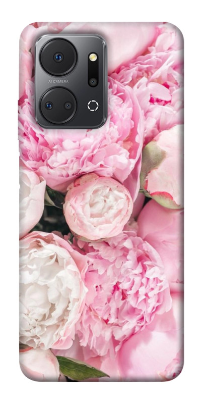 Чехол itsPrint Pink peonies для Huawei Honor X7a, цветы, купить оптом с доставкой