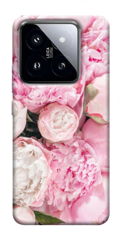 Чохол itsPrint Pink peonies для Xiaomi 14 Pro, квіти, купити оптом з доставкою