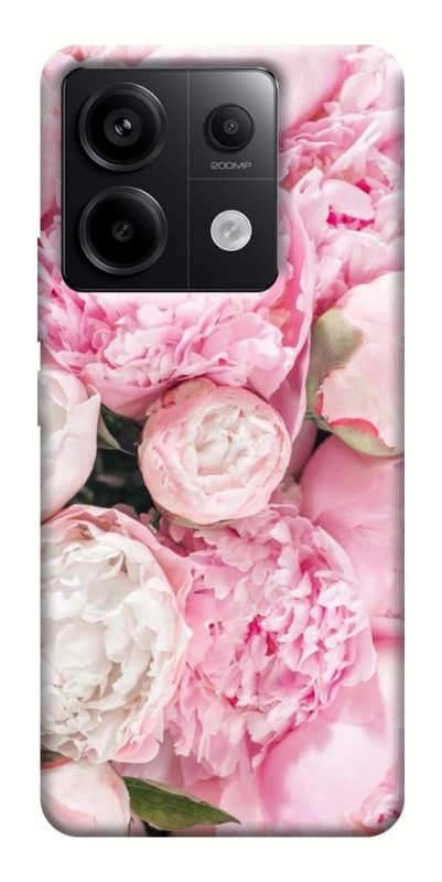 Чехол itsPrint Pink peonies для Xiaomi Redmi Note 13 Pro 4G, цветы, купить оптом с доставкой