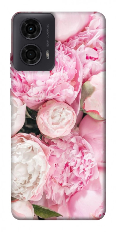 Чехол itsPrint Pink peonies для Motorola Moto G24, цветы, купить оптом с доставкой