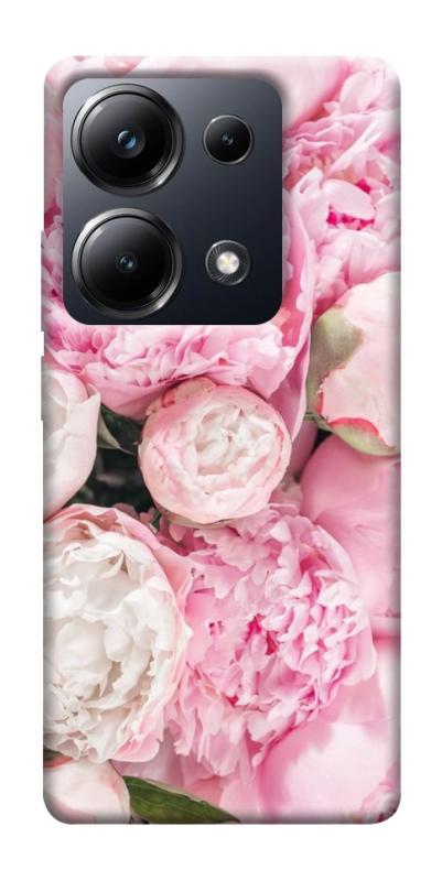 Чехол itsPrint Pink peonies для Xiaomi Redmi 13 4G / Poco M6 4G, цветы, купить оптом с доставкой