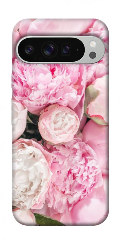 Чехол itsPrint Pink peonies для Google Pixel 9 Pro XL, цветы, купить оптом с доставкой