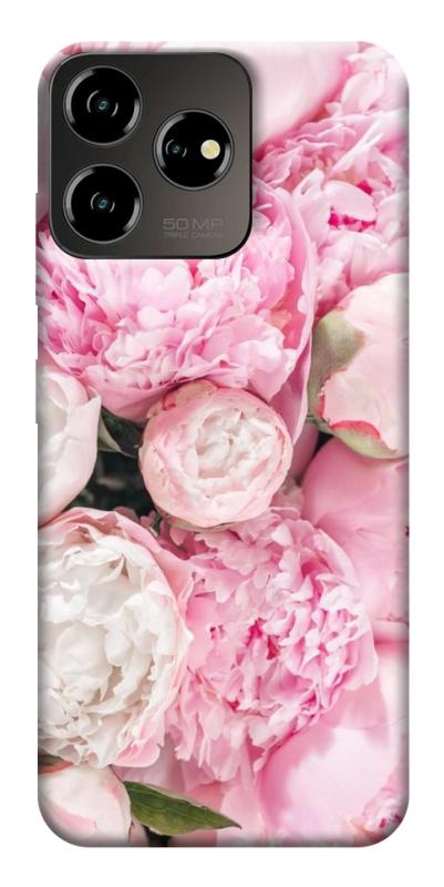 Чехол itsPrint Pink peonies для ZTE Blade V50 Desing 4G, цветы, купить оптом с доставкой