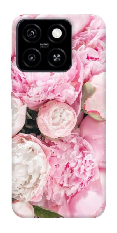 Чехол itsPrint Pink peonies для ZTE Blade A55 4G, цветы, купить оптом с доставкой