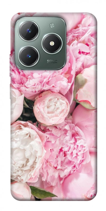 Чехол itsPrint Pink peonies для Realme C61 4G, цветы, купить оптом с доставкой