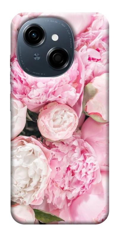 Чехол itsPrint Pink peonies для TECNO Spark Go 1, цветы, купить оптом с доставкой