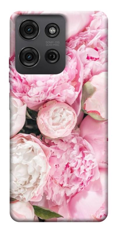 Чехол itsPrint Pink peonies для Motorola Moto G75 5G, цветы, купить оптом с доставкой