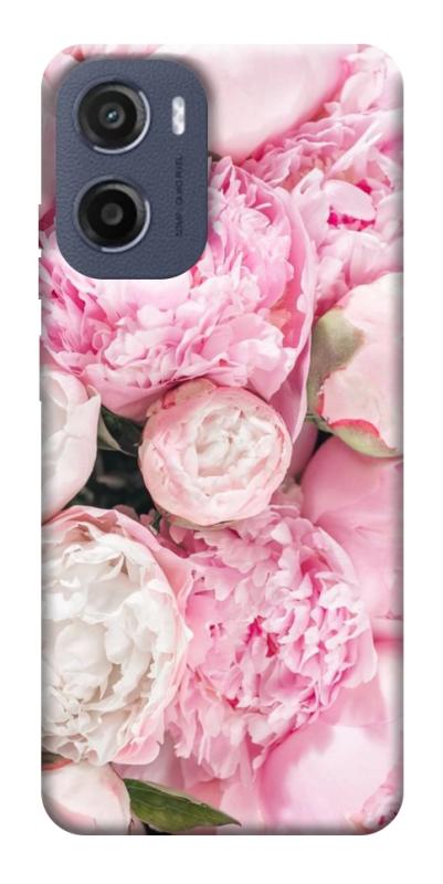 Чехол itsPrint Pink peonies для Motorola Moto G05, цветы, купить оптом с доставкой